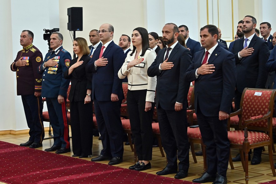 Ոստիկանների են պարգևատրել մեդալներով