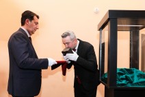 Viva donated an exclusive parchment Gospel to Matenadaran