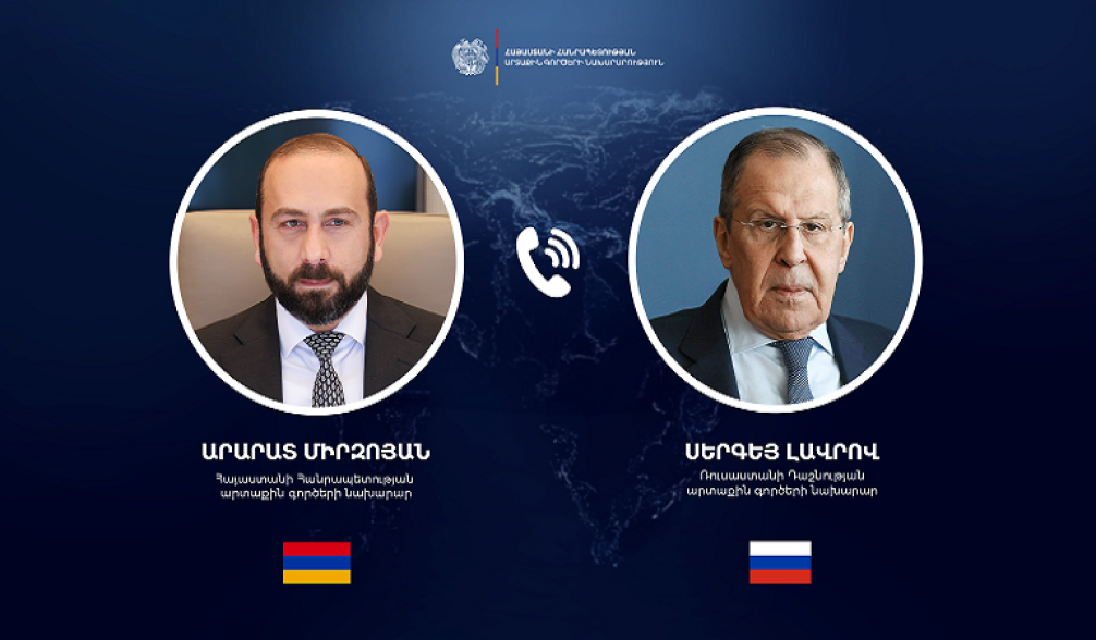 Мирзоян проинформировал Лаврова о договоренностях, достигнутых в Вашингтоне 8 августа