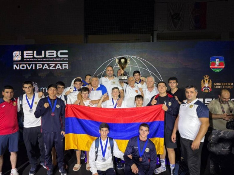 На юношеском чемпионате Европы сборная Армении завоевала 2 золотые, 5 серебряных и 3 бронзовые медали