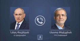 Никол Пашинян поблагодарил президента Ирана за объективную оценку вашингтонских соглашений
