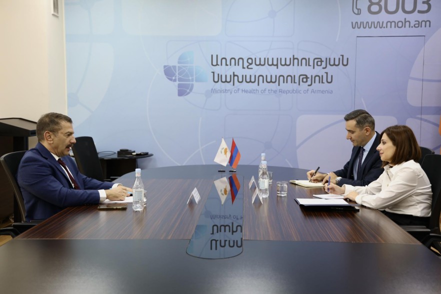 Հայաստանը կարևորում է Կիպրոսի հետ հարաբերությունների խթանումն առողջապահության ոլորտում. Ավանեսյանը՝ դեսպանին