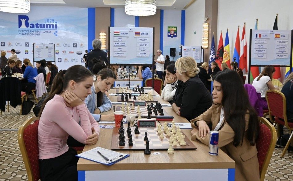 Հայաստանի շախմատի կանանց հավաքականը Եվրոպայի թիմային առաջնությունում հաղթել է Թուրքիայի հավաքականին