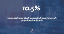 Տնտեսական ակտիվությունը աճել է, արտաքին առևտուրը՝ նվազել․ սեպտեմբերի ցուցանիշները