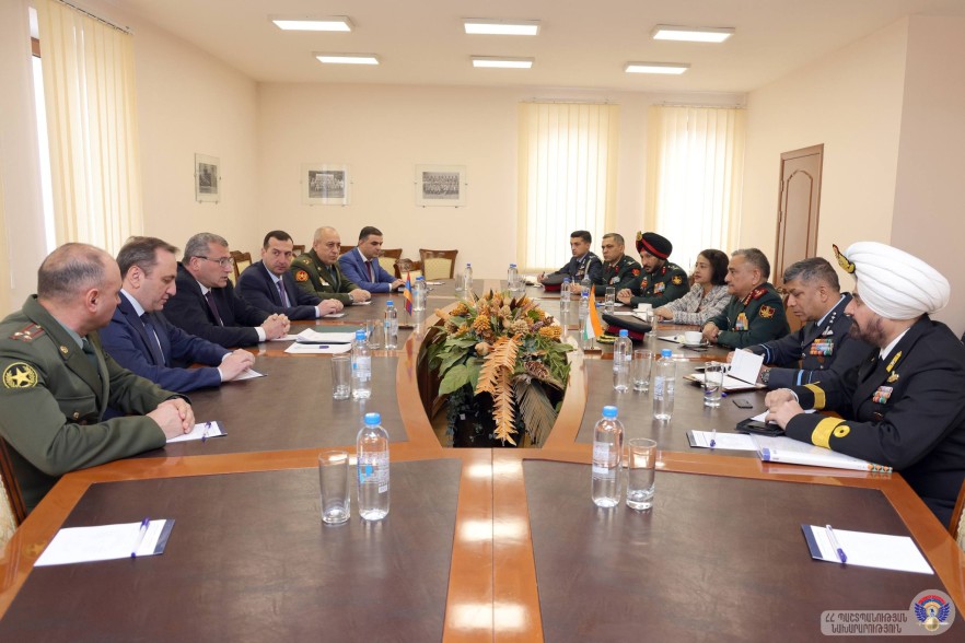 Քննարկվել է պաշտպանության ոլորտում Հայաստան-Հնդկաստան համագործակցության ընթացքը