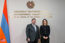 ԱՄՆ գործերի ժամանակավոր հավատարմատար Դեյվիդ Ալենը հանդիպել է ՀՀ արդարադատության նախարար Սրբուհի Գալյանին