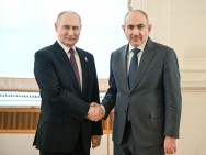 Путин поздравил Пашиняна с днем рождения