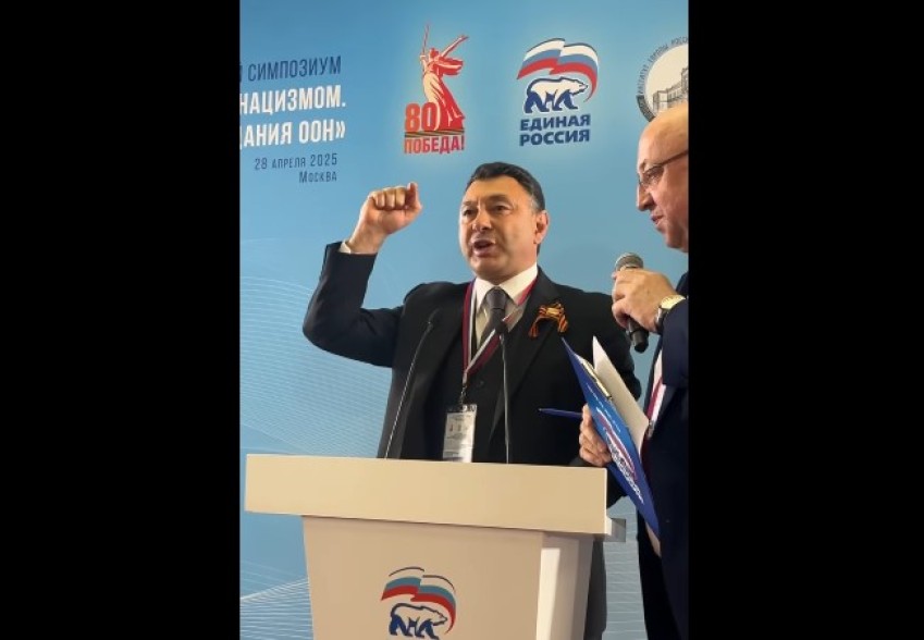 «Неонацистское руководство Азербайджана осуществило этническую чистку в Арцахе»: азербайджанцам не удалось прервать выступление Эдуарда Шармазанова в Москве (видео)