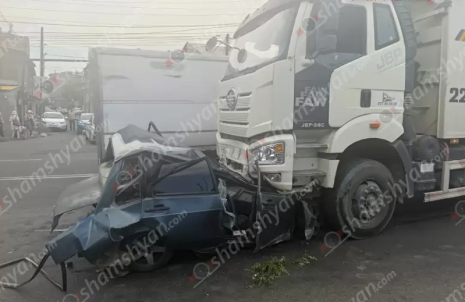 Խոշոր ավտովթար՝ Երևանում․ կան վիրավորներ