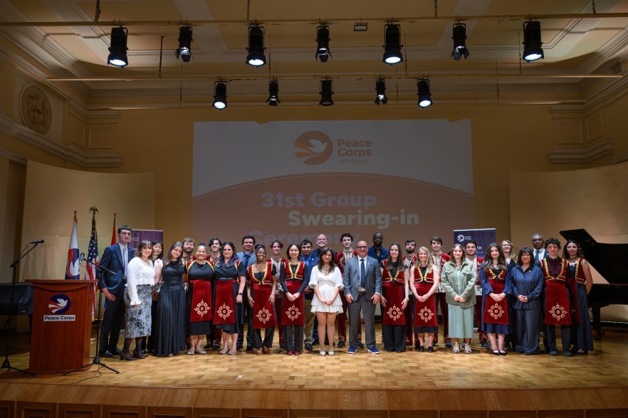 Peace Corps Armenia Swears-in 30 New American Peace Corps Volunteers Today