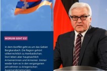 Президент Германии сделал пост об Арцахе, отметив, что Арцах был населен преимущественно армянами