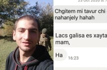 «У меня наворачиваются слёзы от этого позора, мам… я не хочу, чтобы у меня на глазах мы потеряли Карабах»: письмо матери Айка, погибшего в войне