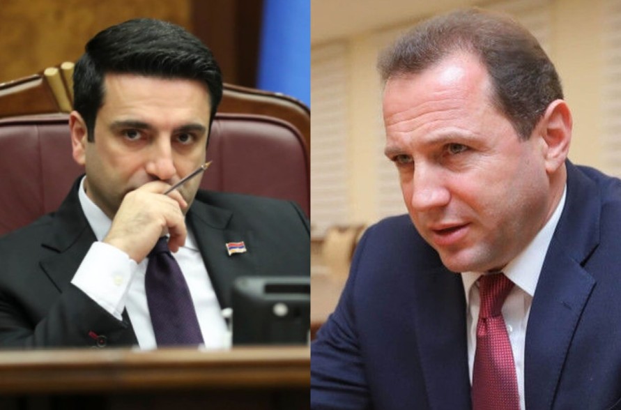 Ален Симонян получил письменное обращение Давида Тонояна