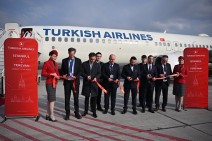 Turkish Airlines started operating flights on the route Istanbul–Yerevan–Istanbul