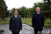 ՊՆ վարչական համալիրում տեղի է ունեցել Վրաստանի պաշտպանության նախարարի դիմավորման հանդիսավոր արարողությունը