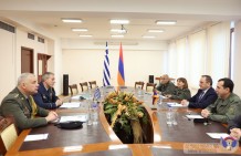 Армения и Греция подписали двустороннюю программу оборонного сотрудничества до 2026 года