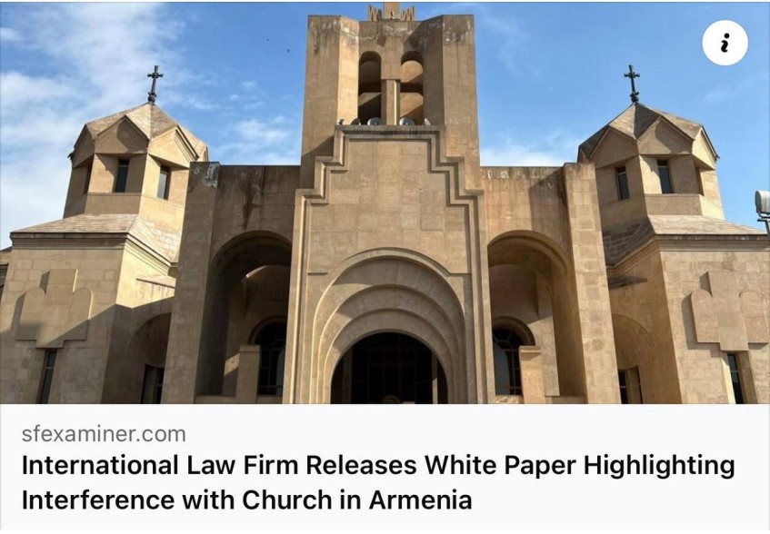 San Francisco Examiner պարբերականն անդրադարձել է «Amsterdam & Partners»-ի նոր զեկույցին. վերլուծում է եկեղեցու և Սամվել Կարապետյանի դեմ ուղղված քաղաքականացված գործողությունները