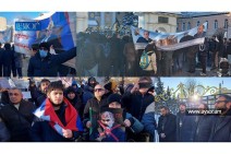 У посольства Армении в Москве проходит акция в поддержку Армянской Апостольской Святой Церкви — фото