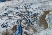 В Ашоцке идет слабый снег