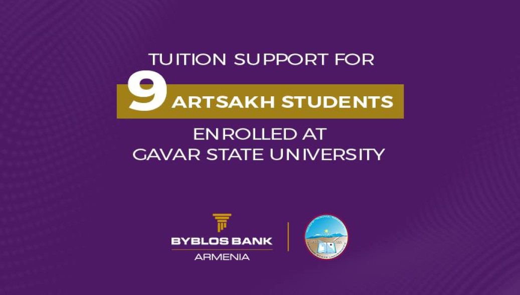 Byblos Bank Armenia provides tuition support for 9 students displaced from Artsakh