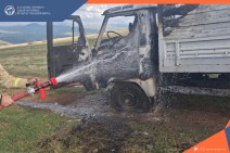 Այրվել է «UAZ» մակնիշի ավտոմեքենա