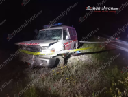 Водитель и врач скорой помощи Мартуни попали в ДТП: состояние водителя тяжёлое