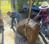 Շանթահարված 13-րդ դարի խաչքարը վերականգնվում է