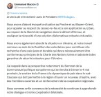 Макрон подтвердил Эрдогану поддержку Франции мирному процессу на Южном Кавказе