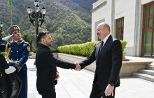 Ուկրաինայի նախագահ Վոլոդիմիր Զելենսկին աշխատանքային այցով Ադրբեջանում է