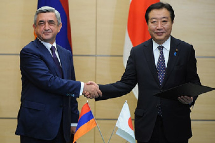 Սերժ Սարգսյանը հանդիպում է ունեցել վարչապետ Յոշիհիկո Նոդայի հետ