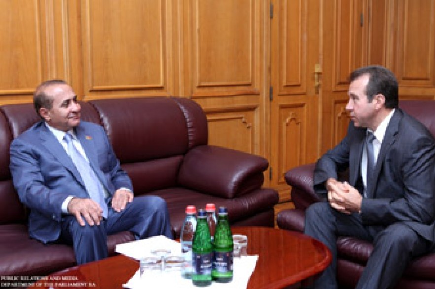 RA NA Chairman received ambassador of Belorussia