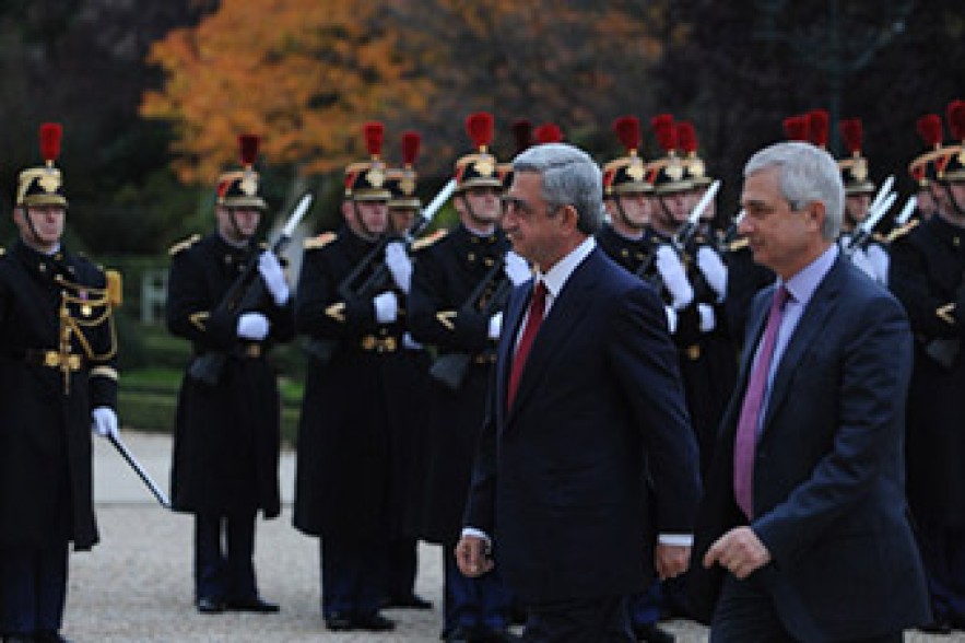 Serzh Sargsyan had meeting with Claude Bartolone