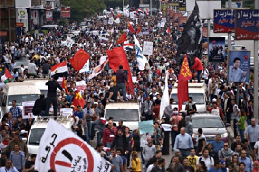 Violent clashes have broken out in cities across Egypt