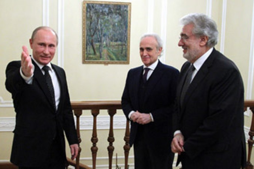 Պուտինը հանդիպել է Պլասիդո Դոմինգոյի և Խոսե Կարերասի հետ