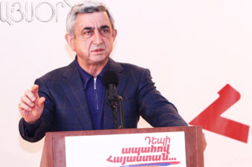 Ս. Սարգսյան. Կոռուպցիայի դեմ միայն իշխանությունների պայքարը բավարար չէ