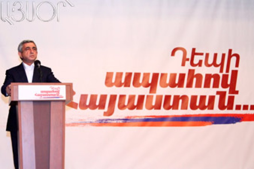 Սերժ Սարգսյան. Մենք միասնական ենք Արցախյան խնդիրը կարգավորելու համար