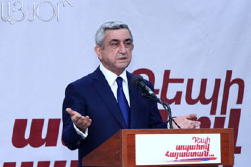 Ս. Սարգսյան. Պարտավորված ենք բանակը նույն թվաքանակով պահել