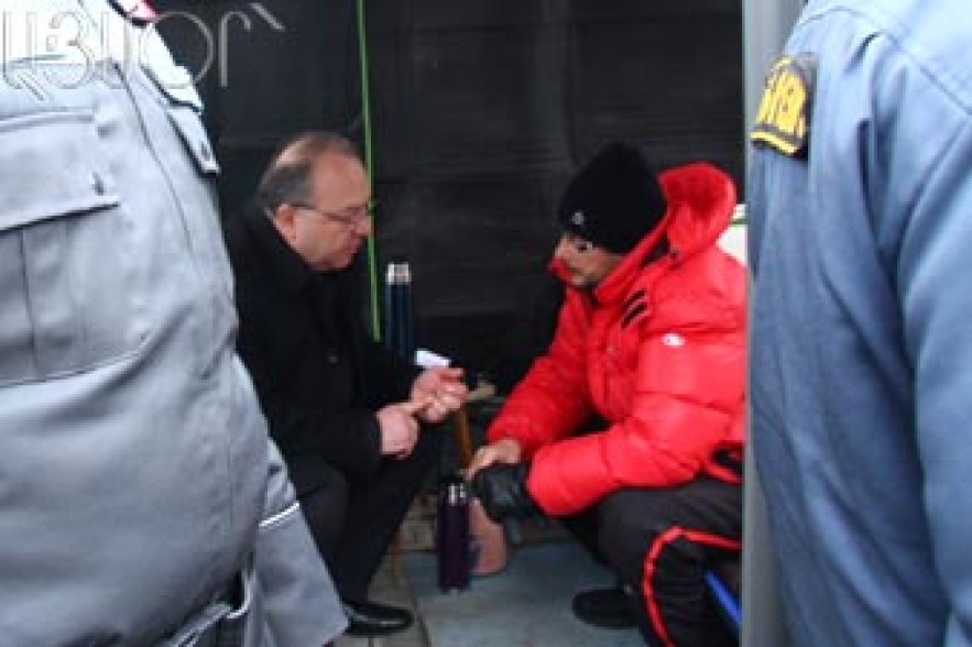 Health minister once again visits Andrias Ghukasian 