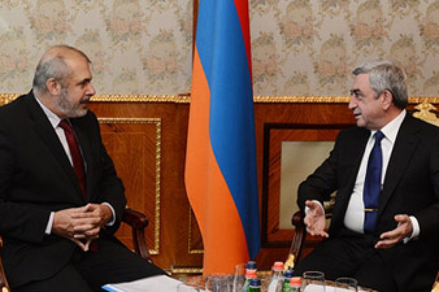 ԵՄ-ի համար Հայաստանը կարևոր երկիր է. Ս. Սարգսյանն ընդունել է Ֆ. Լեֆորին