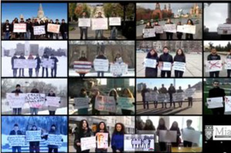 Состоялся флешмоб против пошлости на армянском телевидении