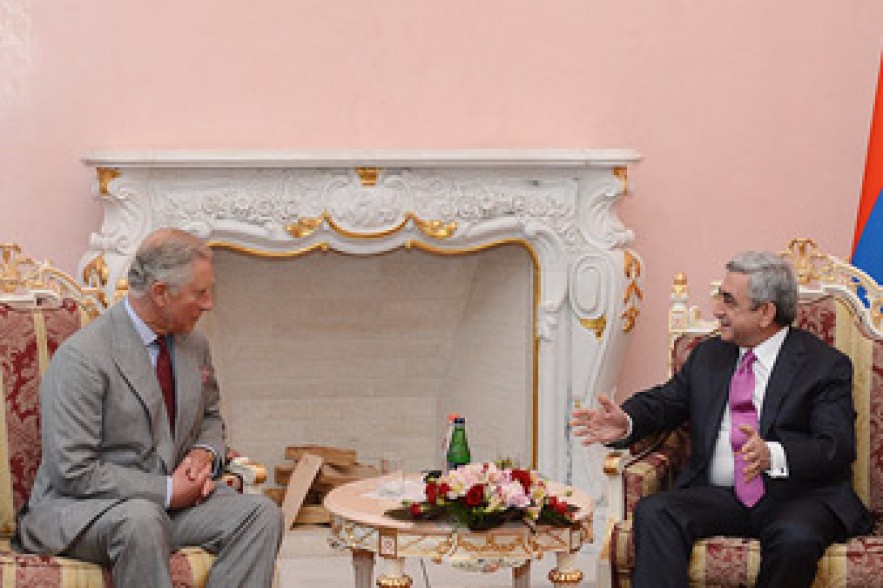 Armenian president meets with Prince Charles 