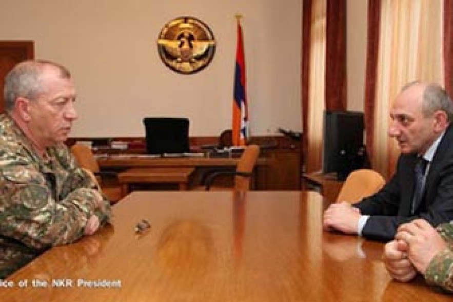 Արցախի նախագահը հանդիպել է ՀՀ ԶՈՒ գլխավոր շտաբի պետի առաջին տեղակալի հետ