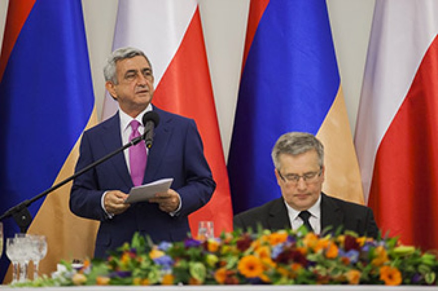 Serzh Sargsyan: Poland is Armenia’s reliable partner