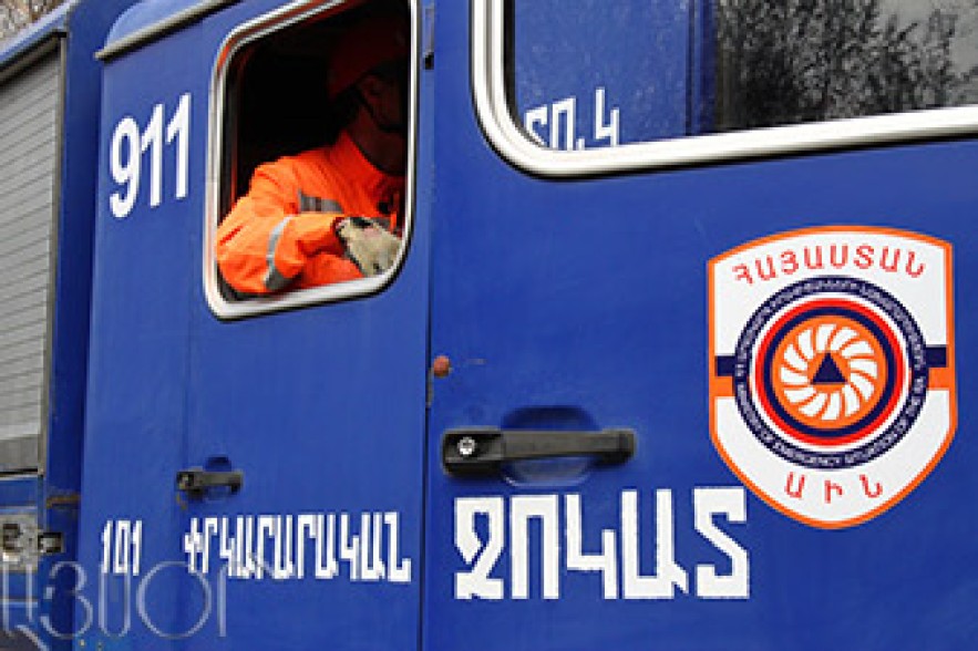 Գազի արտահոսքից մեքենայում հրդեհ է բռնկվել