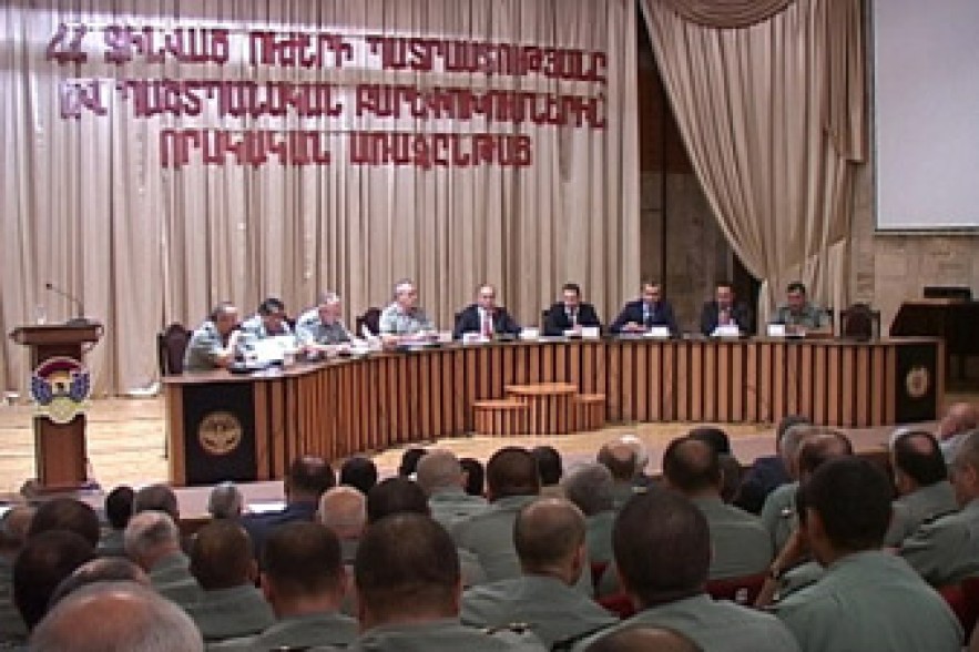 Sitting of Board of Armenian Defense Ministry held in Stepanakert 
