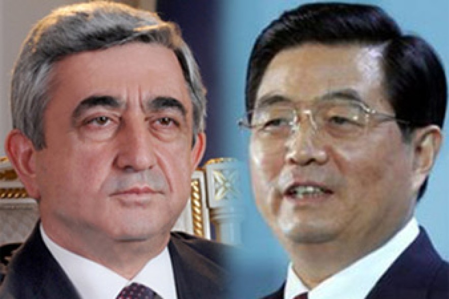 Serzh Sargsyan sends telegram of condolence to Chinese president 
