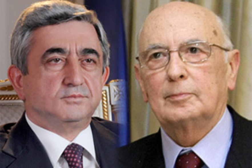Serzh Sargsyan sends telegram of condolence to Italian president