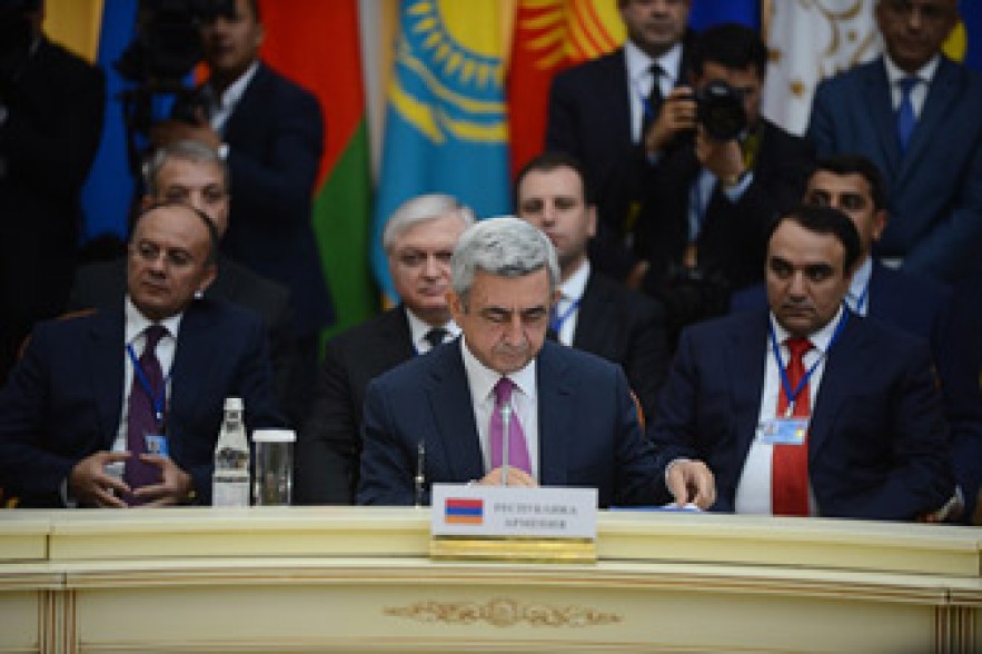 ՀՀ Նախագահ. Մենք չենք ընդունի ՀԱՊԿ պետությունների դեմ ուղղված փաստաթղթեր