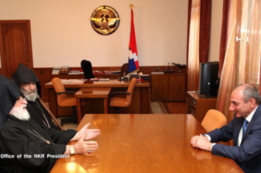 NKR president receives Venezuelan diocese primate 