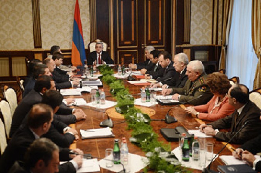 Նախագահը Ազգային անվտանգության խորհրդի նիստ է  հրավիրել